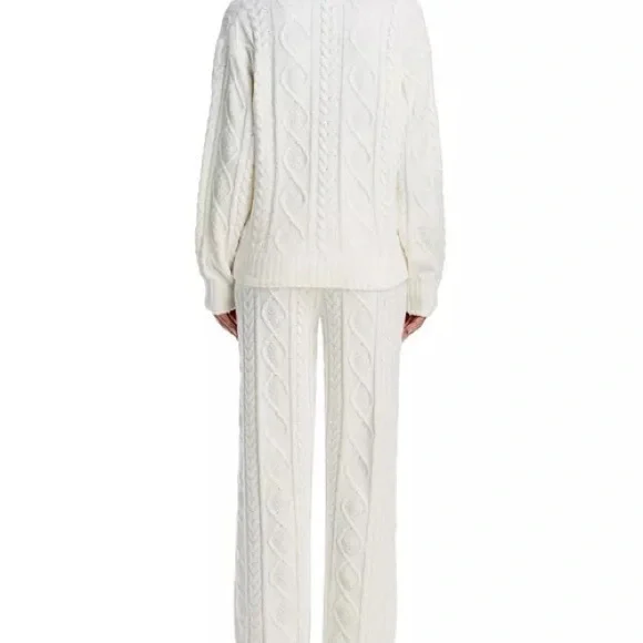 NWT: PJ Salvage Chenille Cable Knit Sweater & Pants Lounge Set. XS - Picture 8 of 12